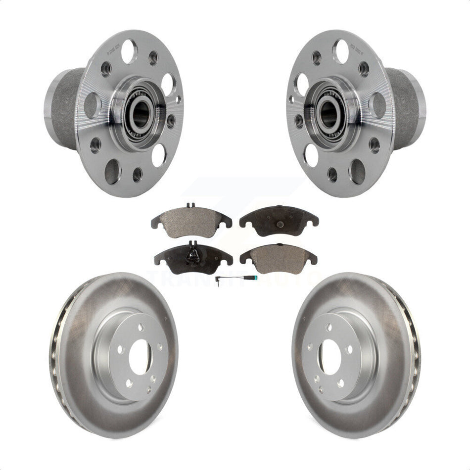 Front Hub Bearing Coated Disc Brake Rotor Pad Kit For Mercedes-Benz C300 E350 C350 SLC300 KBB-131850