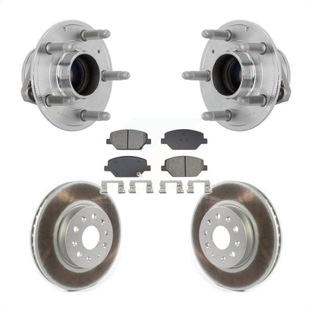 Front Hub Bearing Coated Brake Rotor Pad Kit For Chevrolet Camaro Without Brembo Calipers KBB-131936