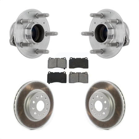 Front Hub Bearing Assembly Coat Brake Rotor Pad Kit For Chevrolet Camaro Cadillac CTS CT6 KBB-131937