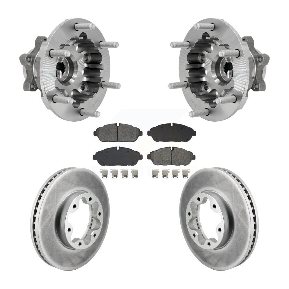 Front Hub Bearing Coated Brake Rotor Pad Kit For Ford Transit-250 Transit-350 Transit-150 KBB-131954