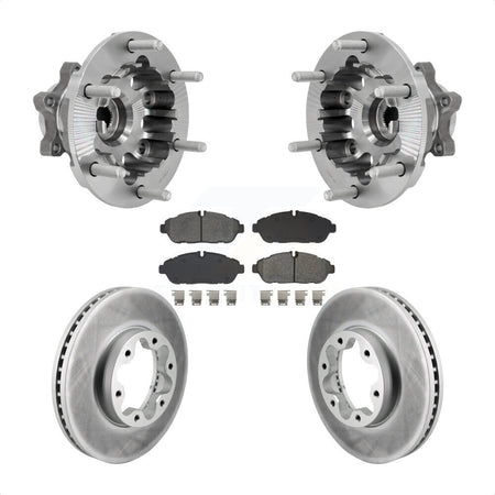 Front Hub Bearing Coated Brake Rotor Pad Kit For Ford Transit-250 Transit-350 Transit-150 KBB-131954