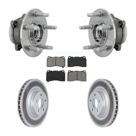Front Hub Bearing Assembly Coated Disc Brake Rotors And Pads Kit For Tesla S X KBB-131971