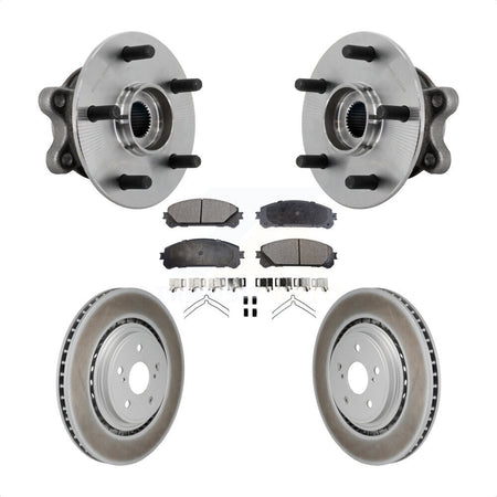 Front Hub Bearing Assembly Coated Brake Rotor And Pad Kit For 2020-2022 Toyota Highlander KBB-132091