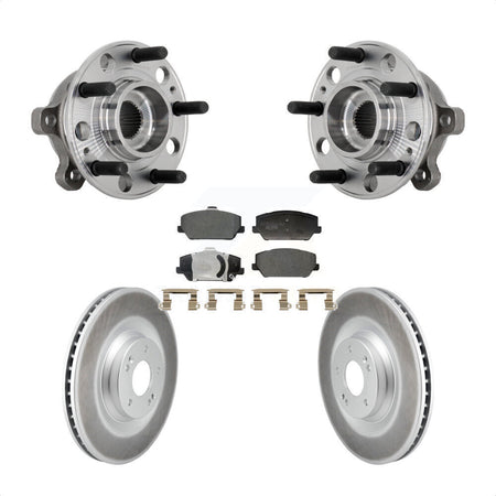 Front Hub Bearing Assembly Coated Disc Brake Rotors And Pads Kit For Hyundai Veloster N KBB-132113