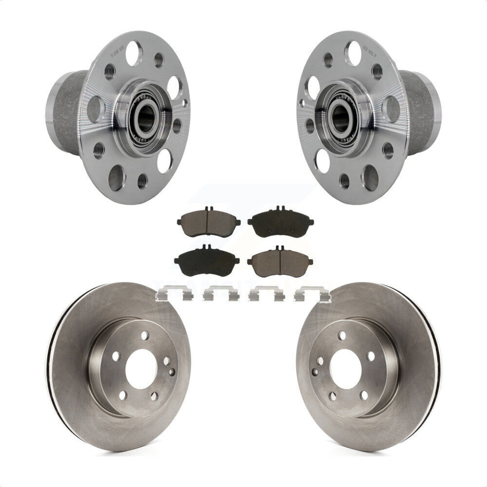Front Hub Bearing Assembly Disc Brake Rotors And Pads Kit For Mercedes-Benz C300 C250 KBB-132168