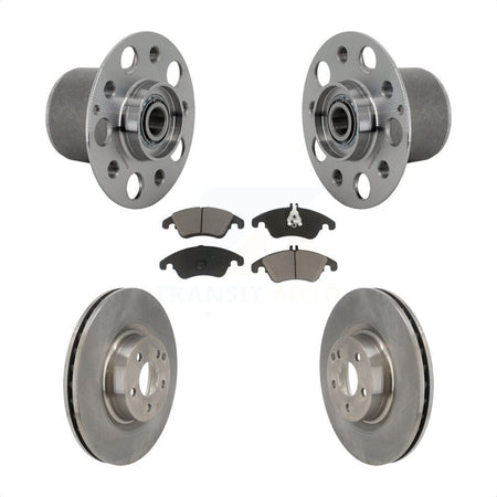 Front Hub Bearing Assembly Disc Brake Rotors And Pads Kit For Mercedes-Benz E400 E550 KBB-132170