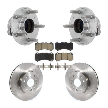 Front Hub Bearing Assembly Disc Brake Rotors And Pads Kit For Chevrolet Camaro LT LS KBB-132175