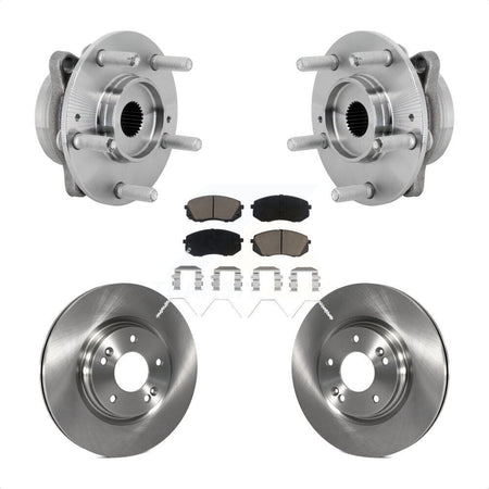 Front Hub Bearing Assembly Disc Brake Rotors And Pads Kit For Hyundai Kona Kia Seltos KBB-132181