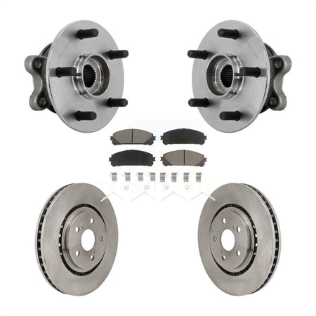 Front Hub Bearing Assembly Disc Brake Rotors And Pads Kit For 2021-2023 Toyota Sienna KBB-132205