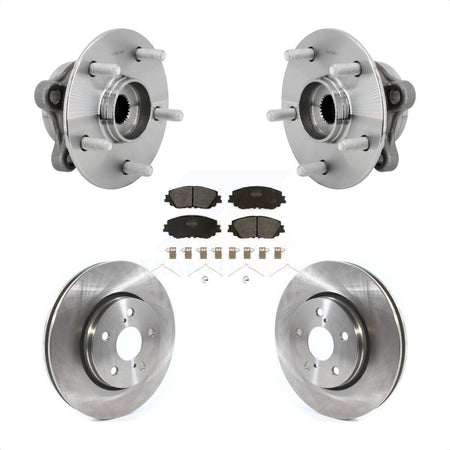Front Hub Bearing Brake Rotor Pad Kit For 2019 Toyota C-HR Vehicles Manufactured In Japan KBB-132219