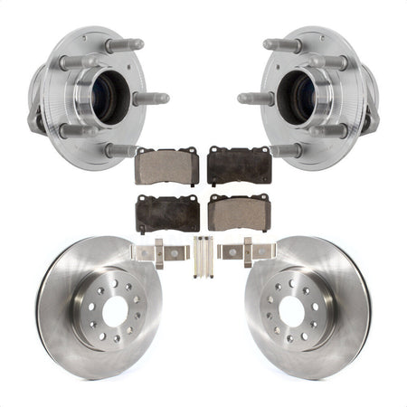 Front Hub Bearing Assembly Disc Brake Rotor Pad Kit For Chevrolet Camaro Cadillac CTS CT6 KBB-132242