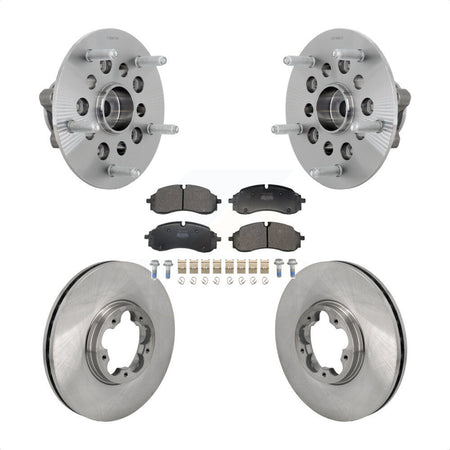 Front Hub Bearing Assembly Disc Brake Rotor And Semi-Metallic Pads Kit For Ford E-Transit KBB-132253