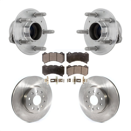 Front Hub Bearing Assembly Disc Brake Rotors And Pads Kit For Chevrolet Camaro LT LS KBB-132256