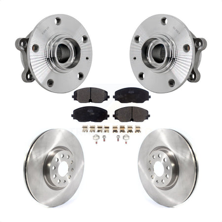 Front Hub Bearing Assembly Disc Brake Rotor And Pads Kit For Volkswagen Atlas Cross Sport KBB-132258