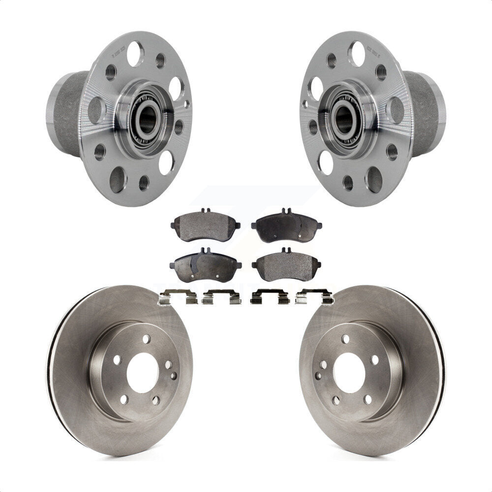 Front Hub Bearing Assembly Disc Brake Rotors And Pads Kit For Mercedes-Benz C300 C250 KBB-132261