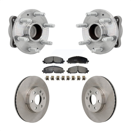 Front Hub Bearing Brake Rotor And Pad Kit For 2021-2022 Chevrolet Colorado GMC Canyon RWD KBB-132265