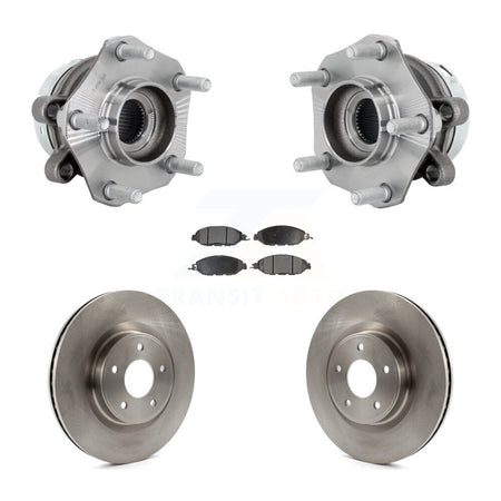Front Hub Bearing Assembly Disc Brake Rotors And Semi-Metallic Pads Kit For Nissan Murano KBB-132267