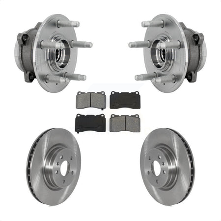 Front Hub Bearing Assembly Disc Brake Rotors And Semi-Metallic Pads Kit For Tesla S X KBB-132279