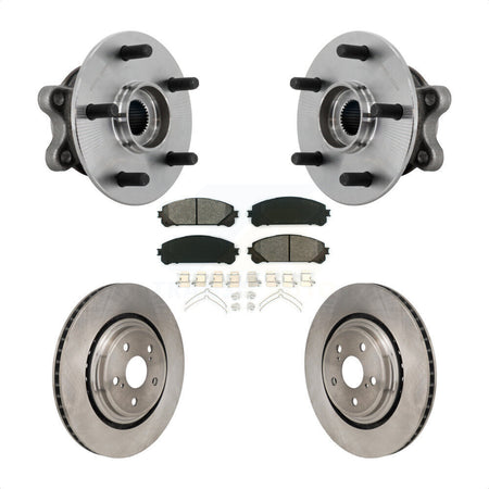 Front Hub Bearing Assembly Disc Brake Rotors And Pads Kit For 2020-2022 Toyota Highlander KBB-132281