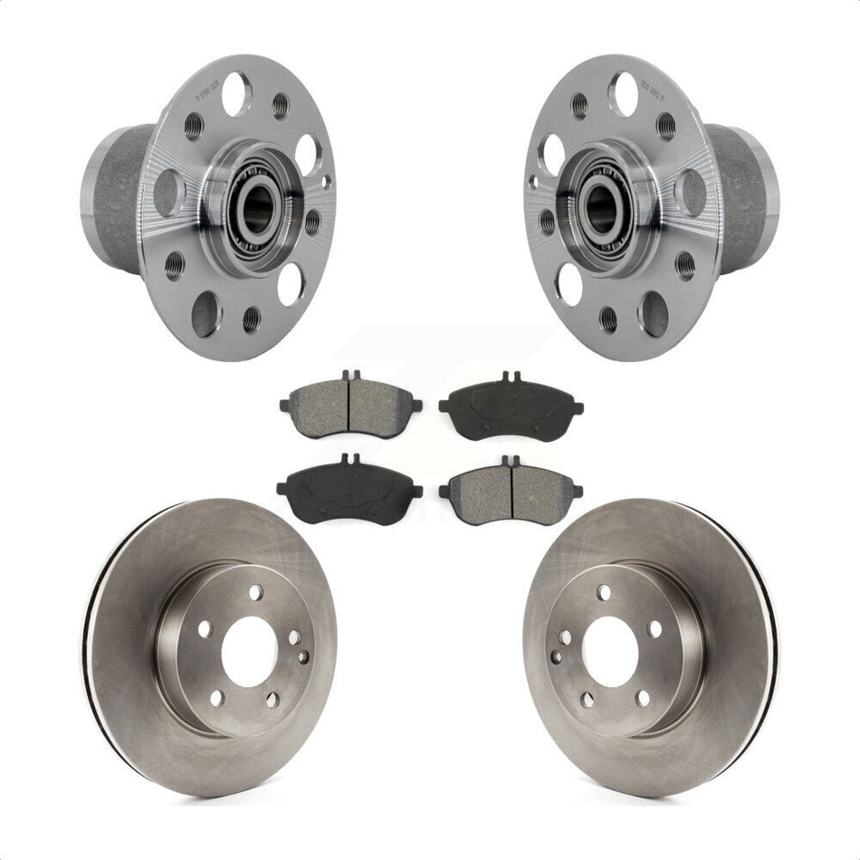 Front Hub Bearing Assembly Disc Brake Rotors And Pads Kit For Mercedes-Benz C300 C250 KBB-132283