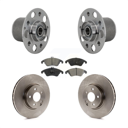 Front Hub Bearing Assembly Disc Brake Rotor And Pads Kit For Mercedes-Benz E350 E400 E250 KBB-132286