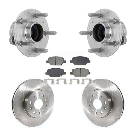 Front Hub Bearing Disc Brake Rotor & Pad Kit For Chevrolet Camaro Without Brembo Calipers KBB-132289