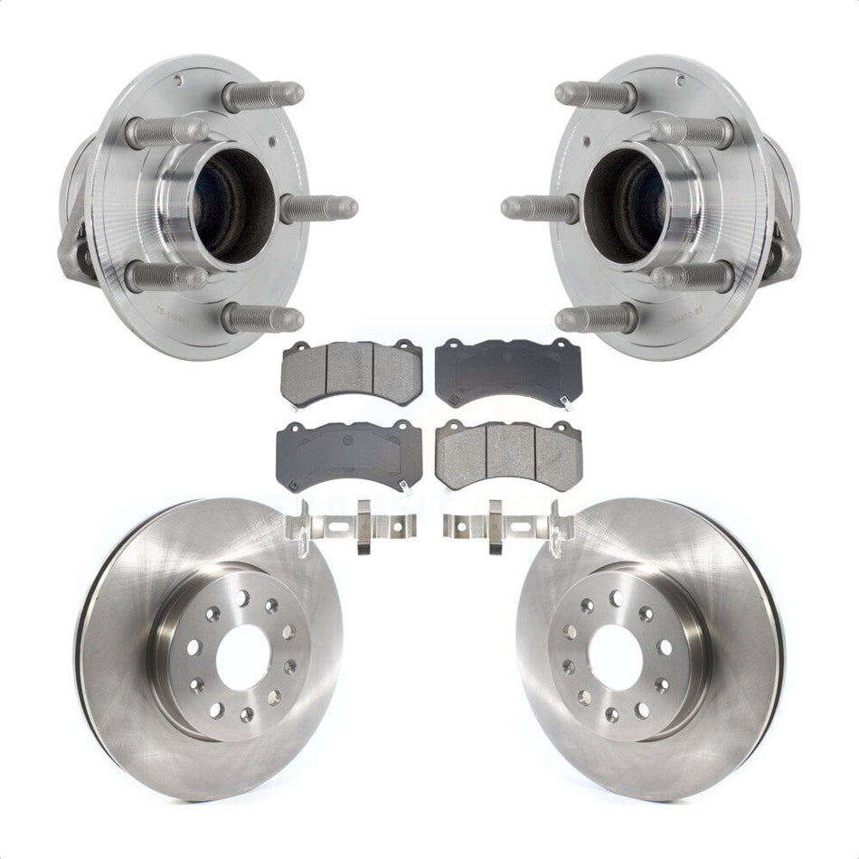 Front Hub Bearing Assembly Disc Brake Rotors And Pads Kit For Chevrolet Camaro LT LS KBB-132290