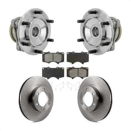 Front Hub Bearing Assembly Disc Brake Rotors And Pads Kit For Toyota 4Runner RWD KBB-132298