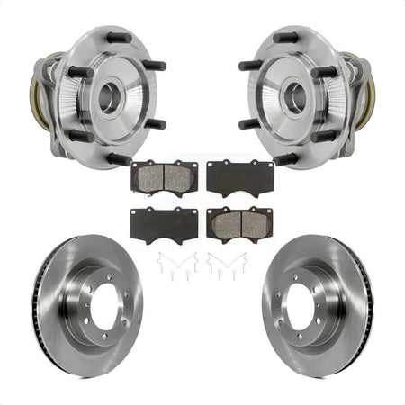 Front Hub Bearing Assembly Disc Brake Rotor And Pads Kit For 2010-2021 Toyota 4Runner RWD KBB-132300