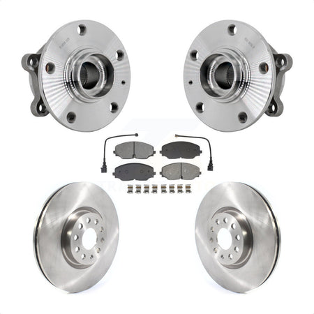 Front Hub Bearing Assembly Disc Brake Rotor And Pads Kit For Volkswagen Atlas Cross Sport KBB-132317