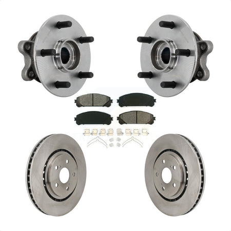 Front Hub Bearing Assembly Disc Brake Rotors And Pads Kit For 2021-2023 Toyota Sienna KBB-132319