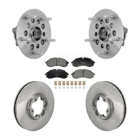 Front Hub Bearing Assembly Disc Brake Rotors And Ceramic Pads Kit For Ford E-Transit KBB-132325