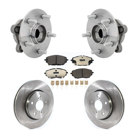 Front Hub Bearing Assembly Disc Brake Rotors And Ceramic Pads Kit For Toyota C-HR KBB-132329