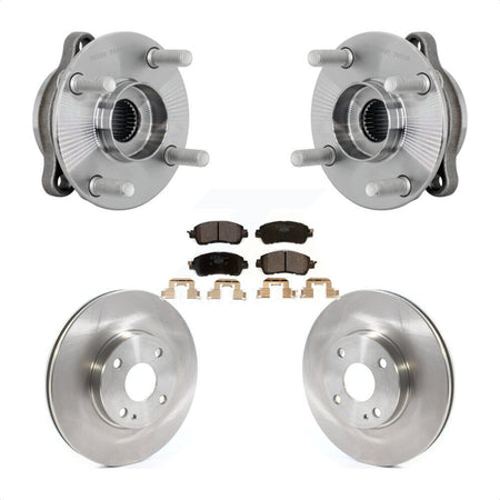 Front Hub Bearing Assembly Disc Brake Rotor And Ceramic Pad Kit For Toyota Yaris iA Scion KBB-132332