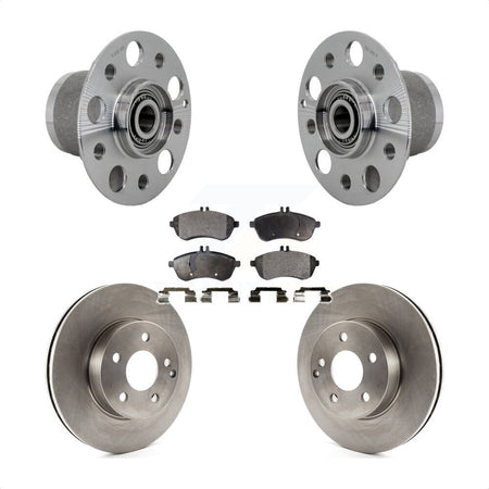 Front Hub Bearing Assembly Disc Brake Rotors And Pads Kit For Mercedes-Benz C300 C250 KBB-132340