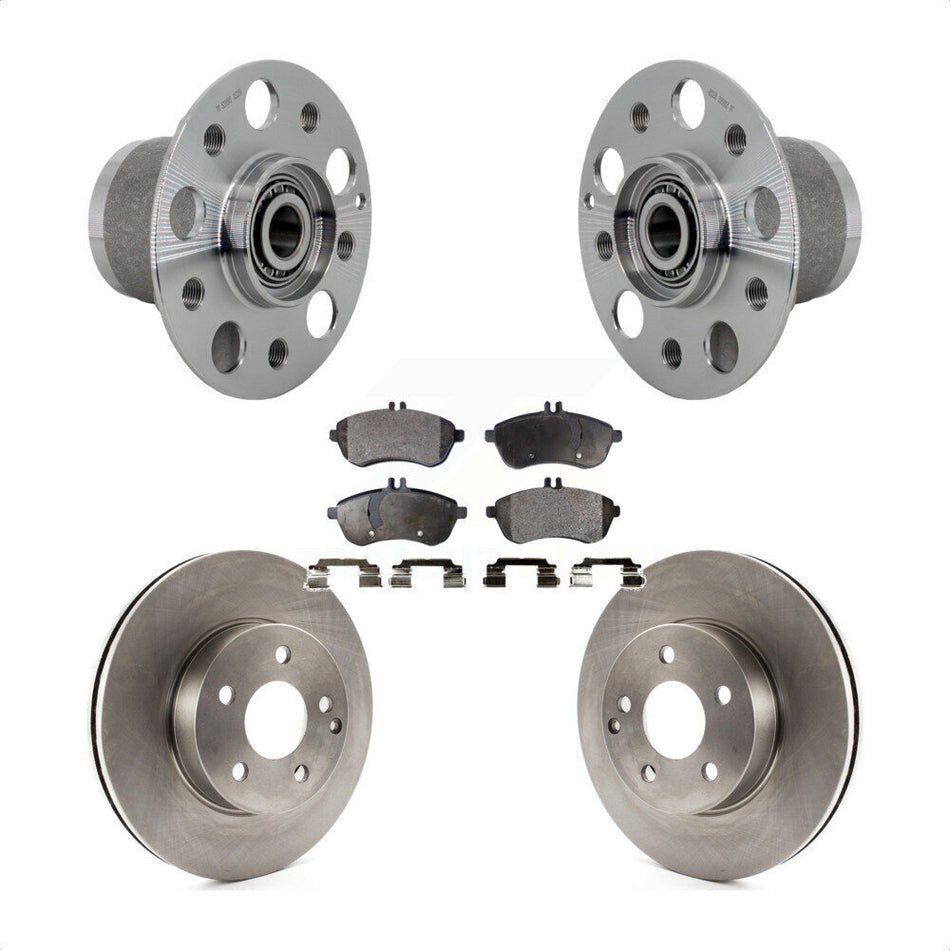 Front Hub Bearing Assembly Disc Brake Rotors And Pads Kit For Mercedes-Benz C300 C250 KBB-132340