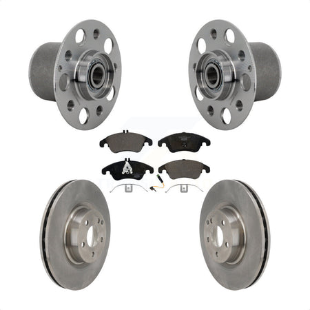Front Hub Bearing Assembly Disc Brake Rotors And Pads Kit For Mercedes-Benz E400 E550 KBB-132342
