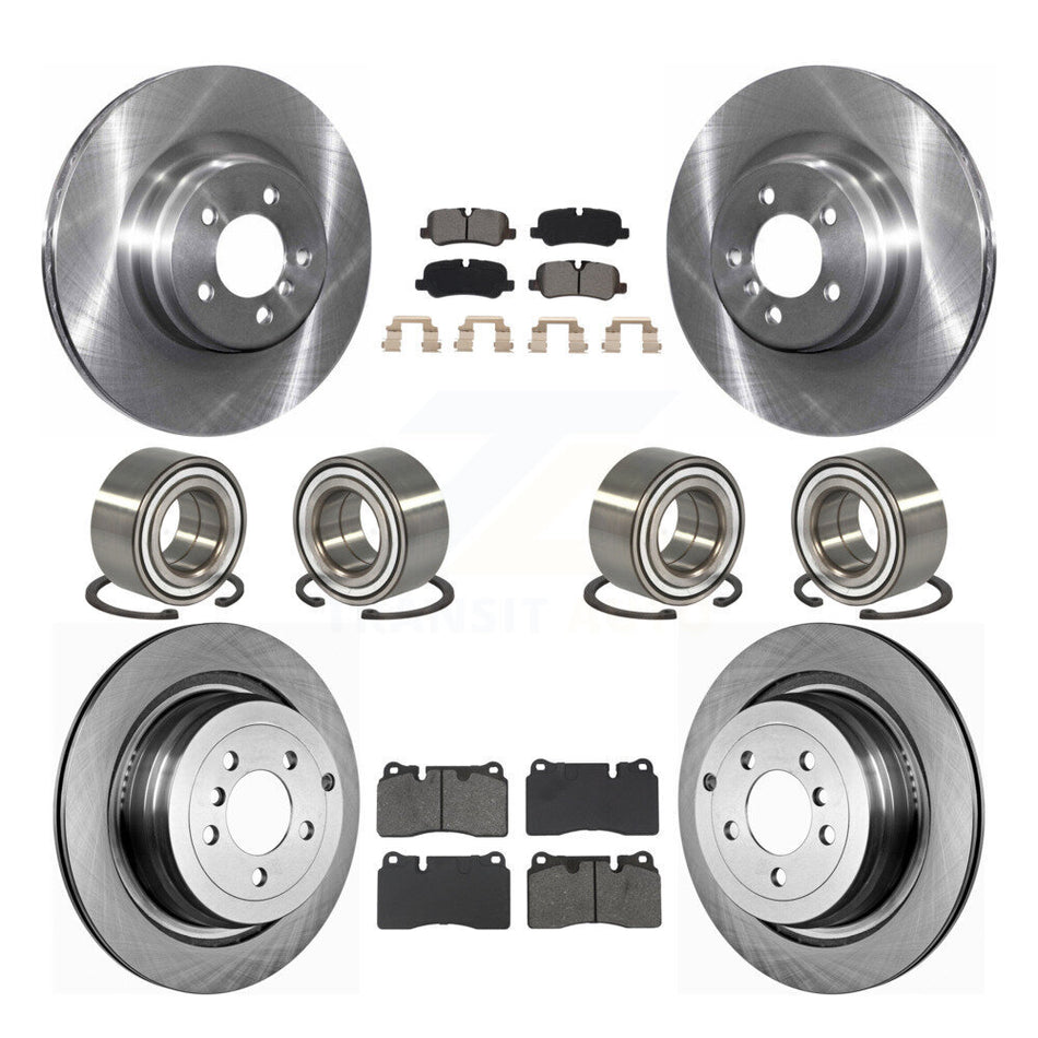 Front Rear Bearing Brake Rotor Pad Kit (10Pc) For 2006-2009 Land Rover Range Supercharged KBB-132391