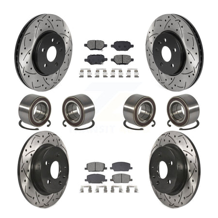 Front Rear Bearing Coated Brake Rotor Pads Kit (10Pc) For Buick Encore Chevrolet Trax AWD KBB-132406