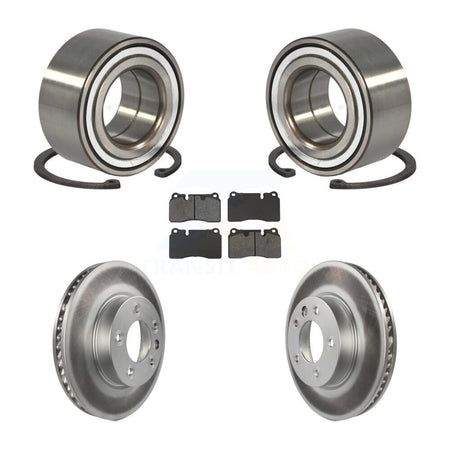 Front Wheel Bearing Coated Disc Brake Rotors And Pads Kit For Volkswagen Touareg KBB-132419