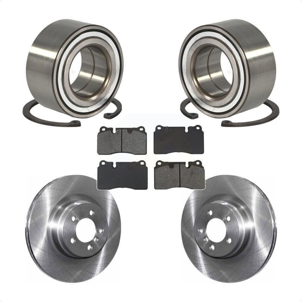 Front Wheel Bearing Disc Brake Rotor Pads Kit For 2006-2009 Land Rover Range Supercharged KBB-132426