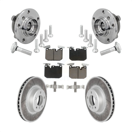 Front Hub Bearing Coat Brake Rotor Pad Kit For BMW 330i xDrive 440i Gran Coupe 320i M240i KBB-132991