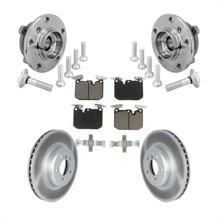 Front Hub Bearing Coated Brake Rotor Pad Kit For BMW 340i xDrive 440i Gran Coupe M240i GT KBB-132993