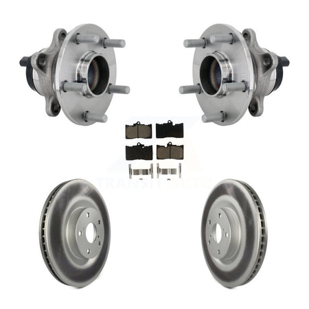 Front Hub Bearing Coated Brake Rotor And Pad Kit For Lexus GS350 RC300 RC350 GS450h GS300 KBB-133000