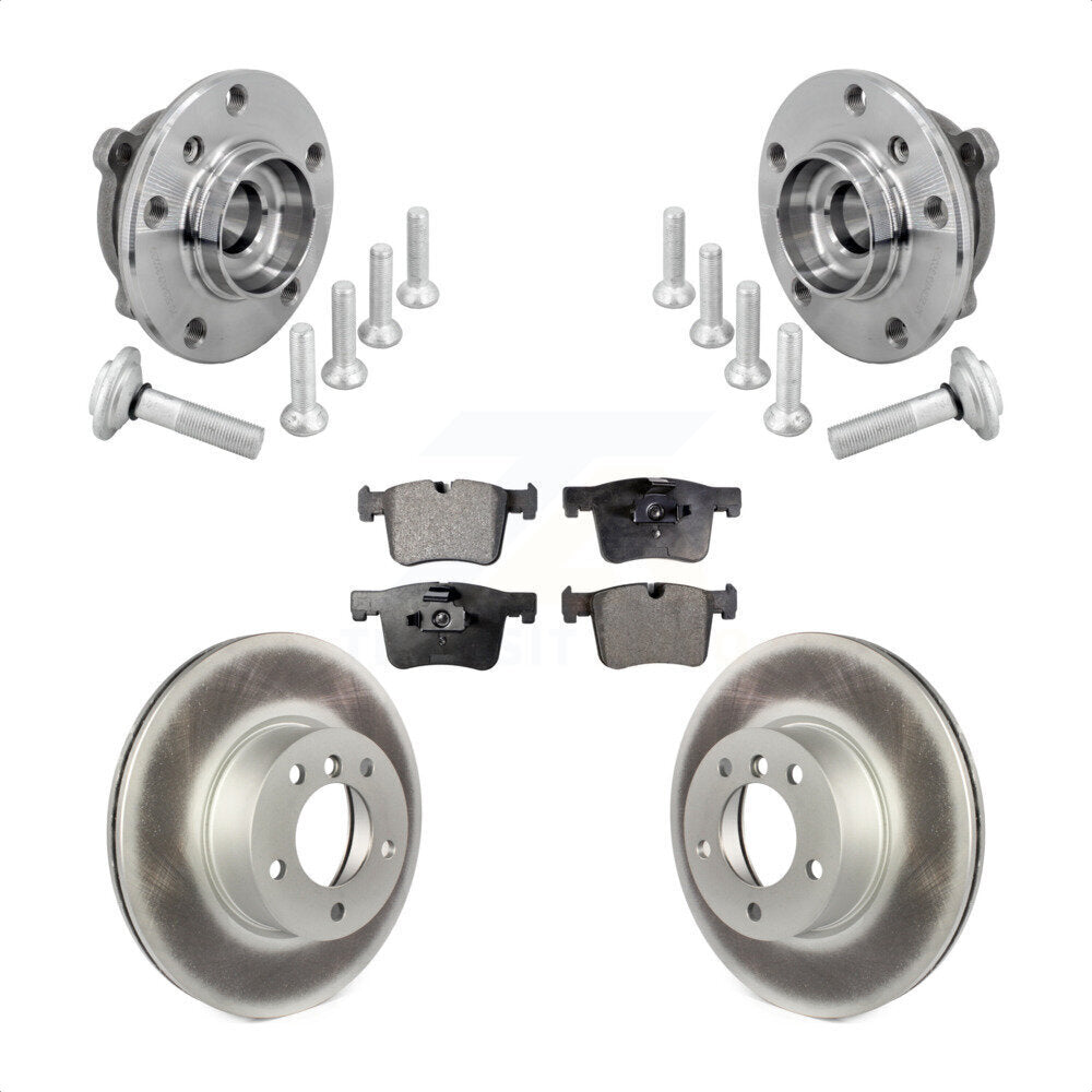 Front Hub Bearing Coat Brake Rotor Pads Kit For BMW 330i xDrive 230i 430i Gran Coupe 320i KBB-133085