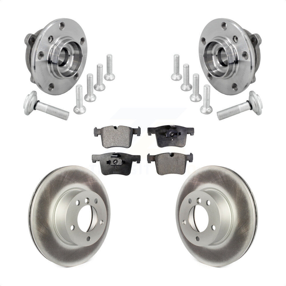 Front Hub Bearing Coat Brake Rotor Pads Kit For BMW 330i xDrive 230i 430i Gran Coupe 320i KBB-133085