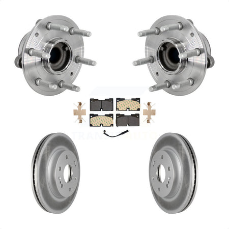 Front Hub Bearing Coat Brake Rotor Pads Kit For Chevrolet GMC Silverado 1500 Sierra Yukon KBB-133092