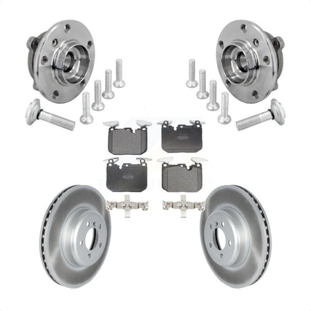 Front Hub Bearing Coated Brake Rotor Pad Kit For BMW 340i xDrive 440i Gran Coupe M240i GT KBB-133098
