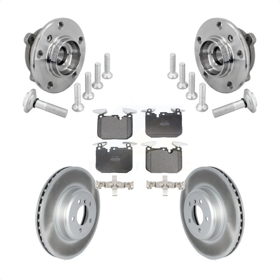 Front Hub Bearing Coated Brake Rotor Pad Kit For BMW 340i xDrive 440i Gran Coupe M240i GT KBB-133098