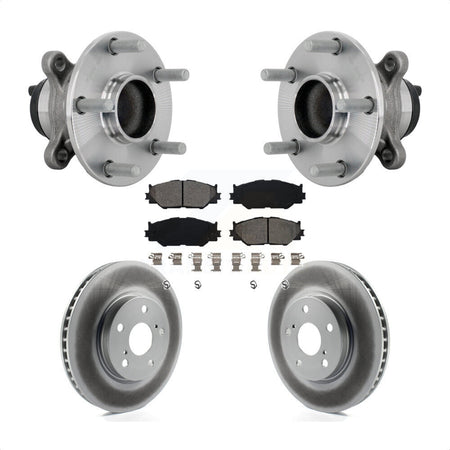 Front Hub Bearing Coat Brake Rotor Pad Kit For 2014-2015 Lexus IS250 With F Sport Package KBB-133227
